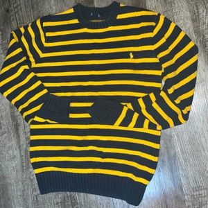 Ralph Lauren Sweater Navy Blue & yellow